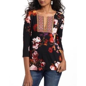 A Common Thread Anthropologie Floral Henley